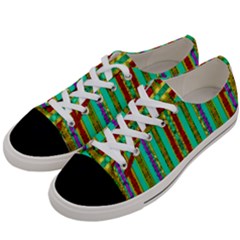 Gift Wrappers For Body And Soul In  A Rainbow Mind Women s Low Top Canvas Sneakers by pepitasart