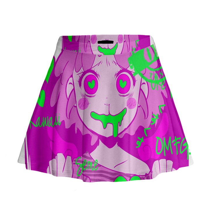 Fujoshi Mini Flare Skirt