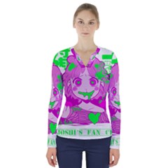 Fujoshi V-neck Long Sleeve Top by psychodeliciashop