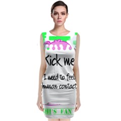 Kick Me! Classic Sleeveless Midi Dress by psychodeliciashop