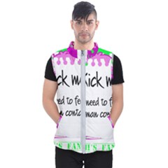 Kick Me! Men s Puffer Vest by psychodeliciashop