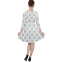 Green Dots Modern Pattern Paper Ruffle Dress View2