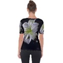 White Lily Flower Nature Beauty Short Sleeve Top View2