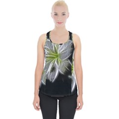 White Lily Flower Nature Beauty Piece Up Tank Top by Celenk