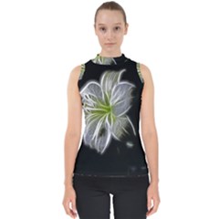 White Lily Flower Nature Beauty Shell Top by Celenk