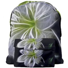 White Lily Flower Nature Beauty Giant Full Print Backpack by Celenk