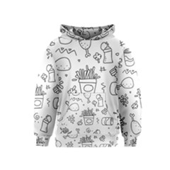 Set Chalk Out Scribble Collection Kids  Pullover Hoodie by Celenk