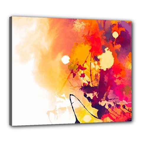 Paint Splash Paint Splatter Design Canvas 24  X 20  by Celenk