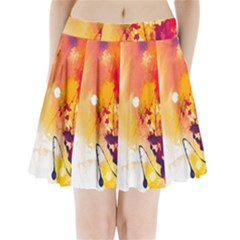 Paint Splash Paint Splatter Design Pleated Mini Skirt by Celenk