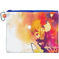 Paint Splash Paint Splatter Design Canvas Cosmetic Bag (xxxl) by Celenk