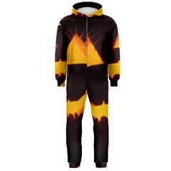 Pumpkin Helloween Face Autumn Hooded Jumpsuit (men)  by Celenk