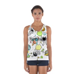 Sketch Set Cute Collection Child Sport Tank Top  by Celenk