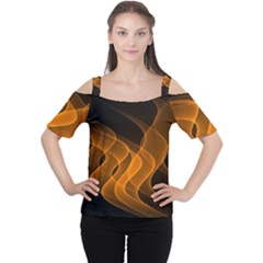 Background Light Glow Abstract Art Cutout Shoulder Tee