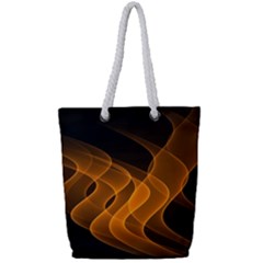 Background Light Glow Abstract Art Full Print Rope Handle Tote (small) by Celenk