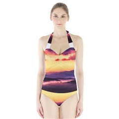 Great Smoky Mountains National Park Halter Swimsuit by Celenk