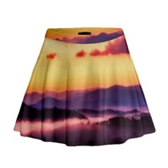 Great Smoky Mountains National Park Mini Flare Skirt by Celenk