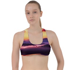 Great Smoky Mountains National Park Criss Cross Racerback Sports Bra by Celenk