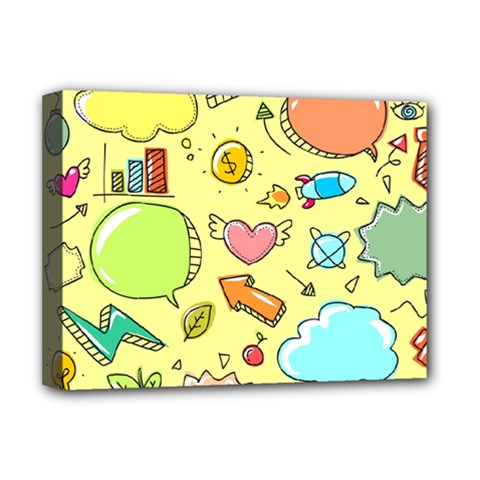 Cute Sketch Child Graphic Funny Deluxe Canvas 16  X 12   by Celenk