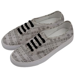 Sheet Music Paper Notes Antique Men s Classic Low Top Sneakers by Celenk