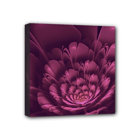 Fractal Blossom Flower Bloom Mini Canvas 4  X 4  by Celenk