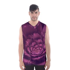 Fractal Blossom Flower Bloom Men s Basketball Tank Top by Celenk