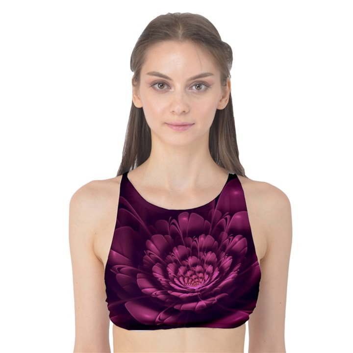 Fractal Blossom Flower Bloom Tank Bikini Top