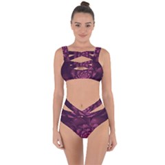 Fractal Blossom Flower Bloom Bandaged Up Bikini Set  by Celenk