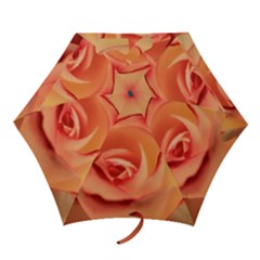 Rose Orange Rose Blossom Bloom Mini Folding Umbrellas by Celenk