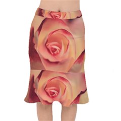 Rose Orange Rose Blossom Bloom Mermaid Skirt by Celenk