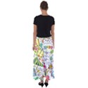 Doodle New Year Party Celebration Flared Maxi Skirt View2