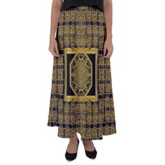 Beautiful Stars Would Be In Gold Frames Flared Maxi Skirt by pepitasart