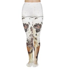 Dog Portrait Pet Art Abstract Women s Tights by Celenk