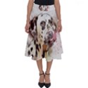 Dog Portrait Pet Art Abstract Perfect Length Midi Skirt View1