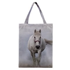 Horse Mammal White Horse Animal Classic Tote Bag by Celenk