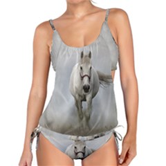 Horse Mammal White Horse Animal Tankini Set by Celenk