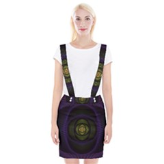 Fractal Blue Eye Fantasy 3d Braces Suspender Skirt by Celenk