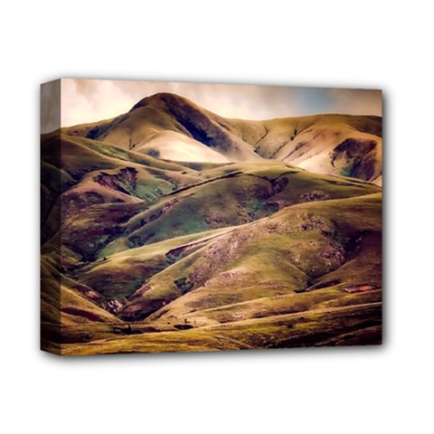 Iceland Mountains Sky Clouds Deluxe Canvas 14  X 11  by Celenk