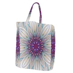 Mandala Kaleidoscope Ornament Giant Grocery Zipper Tote by Celenk