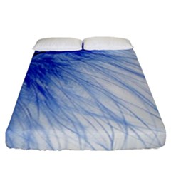 Spring Blue Colored Fitted Sheet (california King Size) by Celenk