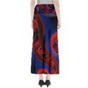 Fractal Abstract Pattern Circles Full Length Maxi Skirt View2