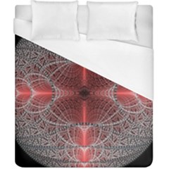 Fractal Diamond Circle Pattern Duvet Cover (california King Size) by Celenk