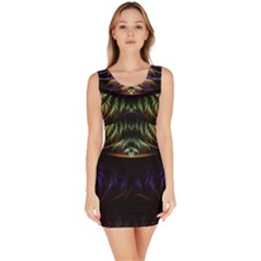 Fractal Colorful Pattern Fantasy Bodycon Dress by Celenk