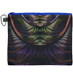 Fractal Colorful Pattern Fantasy Canvas Cosmetic Bag (xxxl) by Celenk