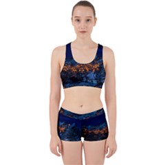 Castelmezzano Italy Village Town Work It Out Sports Bra Set by Celenk