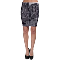 Venice Italy Gondola Boat Canal Bodycon Skirt