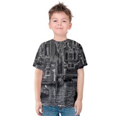 Venice Italy Gondola Boat Canal Kids  Cotton Tee