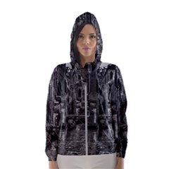 Venice Italy Gondola Boat Canal Hooded Wind Breaker (Women)