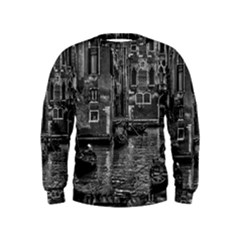 Venice Italy Gondola Boat Canal Kids  Sweatshirt by Celenk