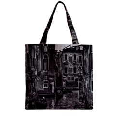 Venice Italy Gondola Boat Canal Zipper Grocery Tote Bag