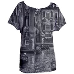 Venice Italy Gondola Boat Canal Women s Oversized Tee